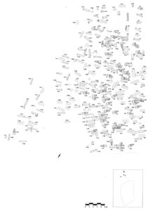 Planta de la necrópolis de los siglos III-V hallada en av. Gran Capitán 47 (SÁNCHEZ, 2003, fig. 29)